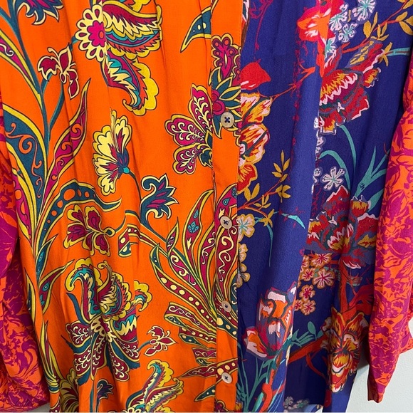 Sold Soft Surroundings Colorful Button-Up Tunic Embroidered Floral - Picture 5 of 16